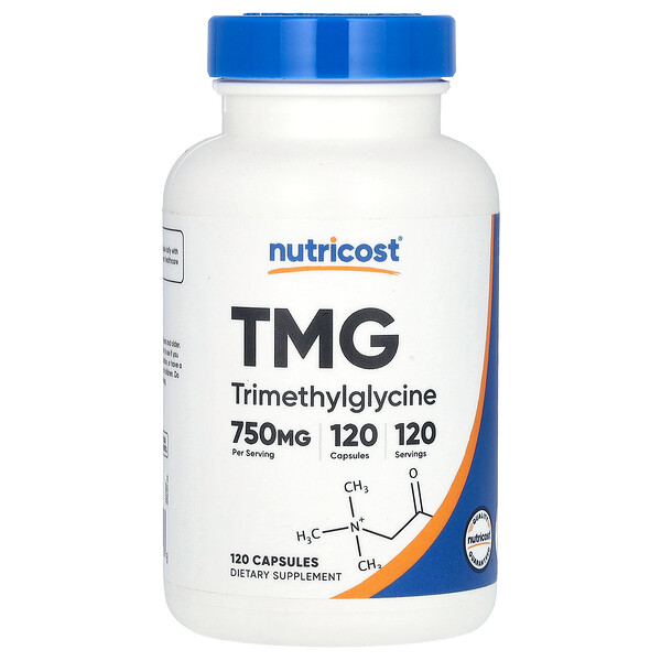 TMG, 750 мг, 120 капсул - Nutricost Nutricost