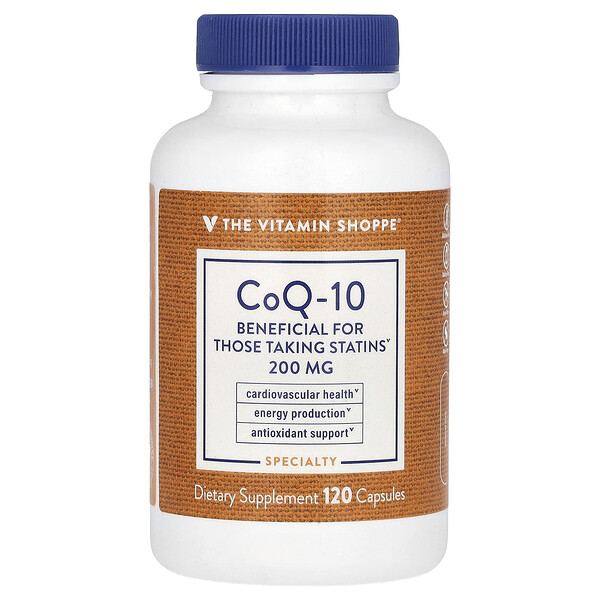 CoQ-10, 200 мг, 120 капсул The Vitamin Shoppe