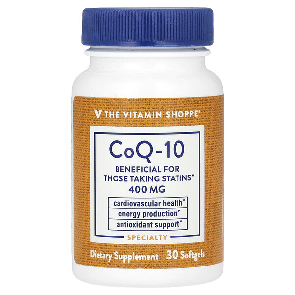 CoQ-10, 400 мг, 30 мягких таблеток The Vitamin Shoppe