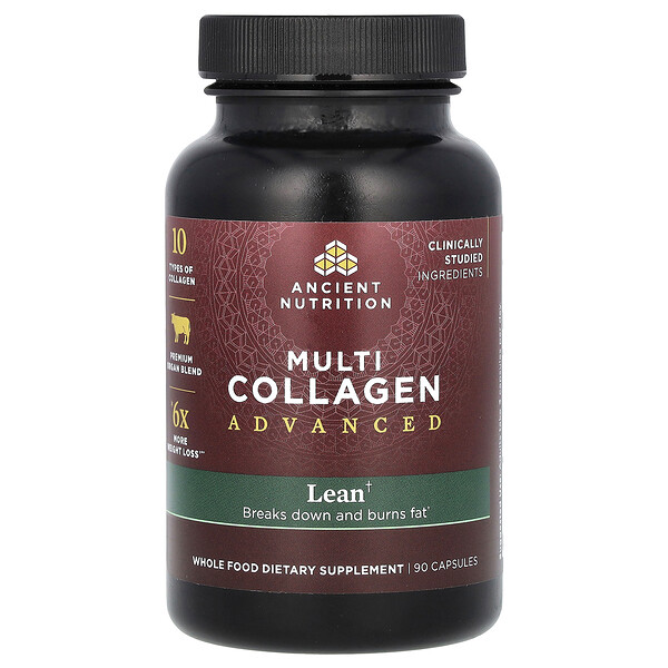 Multi Collagen Advanced, Lean, 90 Capsules (Капсулы) Ancient Nutrition