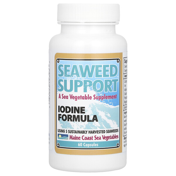 Seaweed Support, формула йода, 60 капсул Maine Coast Sea Vegetables
