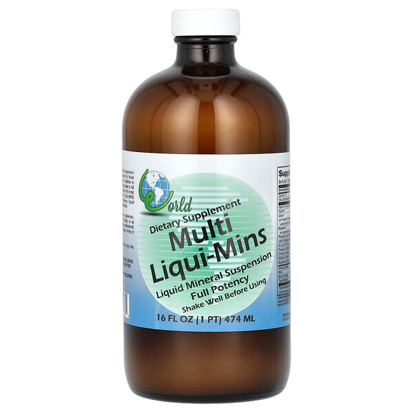 Multi Liqui-Mins, 16 жидких унций (474 мл) World Organic