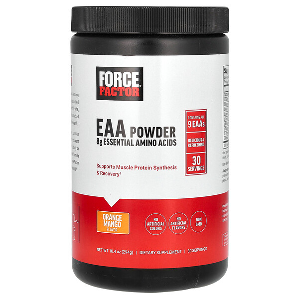 EAA Powder (Порошок), Orange Mango, 10.4 oz (Унции) (294 g) Force Factor