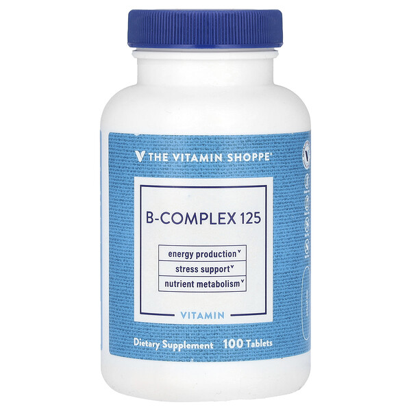 B-Комплекс 125, 100 таблеток The Vitamin Shoppe