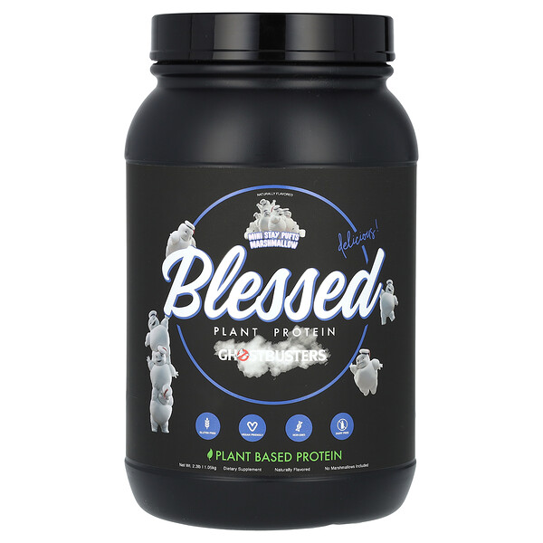 Plant Protein, Ghostbusters, зефир Mini Stay Puffs, 2,3 фунта (1,05 кг) Blessed