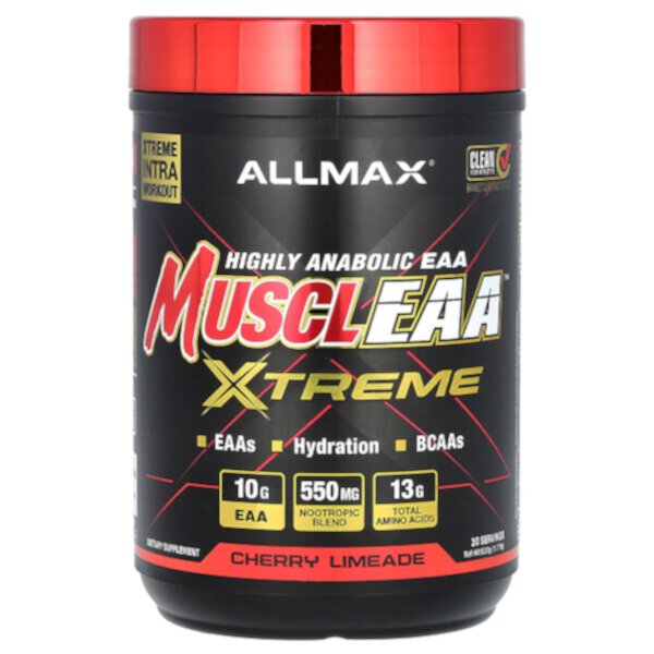 MuscleEAA Xtreme, Вишневый лаймейд, 1,17 фунта (532 г) ALLMAX