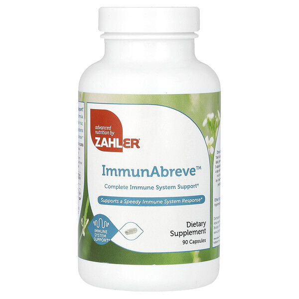 ImmunAbreve, Полная поддержка иммунной системы, 90 капсул Zahler