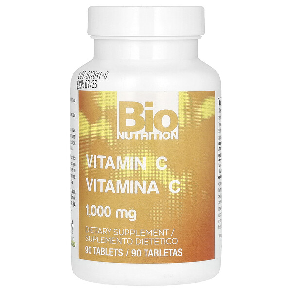 Витамин С, 1000 мг, 90 таблеток Bio Nutrition