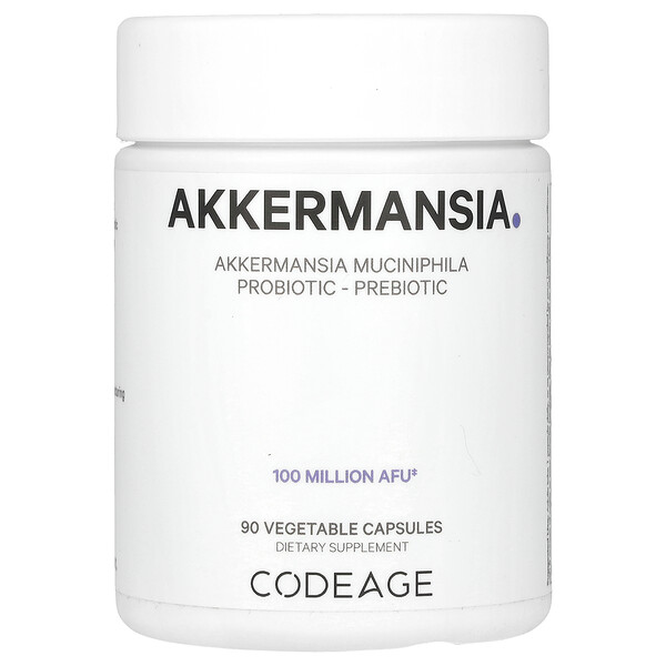 Akkermansia - 100 миллионов АФЕ - 90 растительных капсул - Codeage Codeage