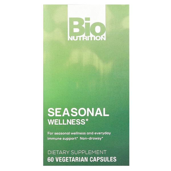 Seasonal Wellness, 60 вегетарианских капсул Bio Nutrition