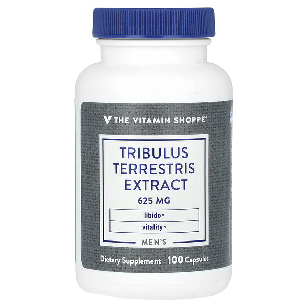 Экстракт трибулус террестрис для мужчин, 625 мг, 100 капсул The Vitamin Shoppe