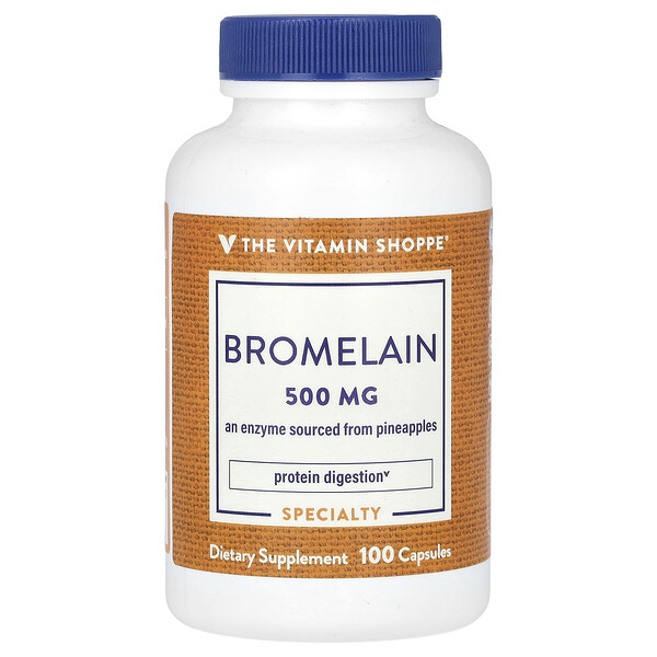 Бромелайн, 500 мг, 100 капсул The Vitamin Shoppe