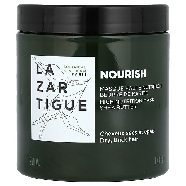Nourish, Маска для волос с высоким содержанием питательных веществ, масло ши, 8,4 жидких унции (250 мл) Lazartigue
