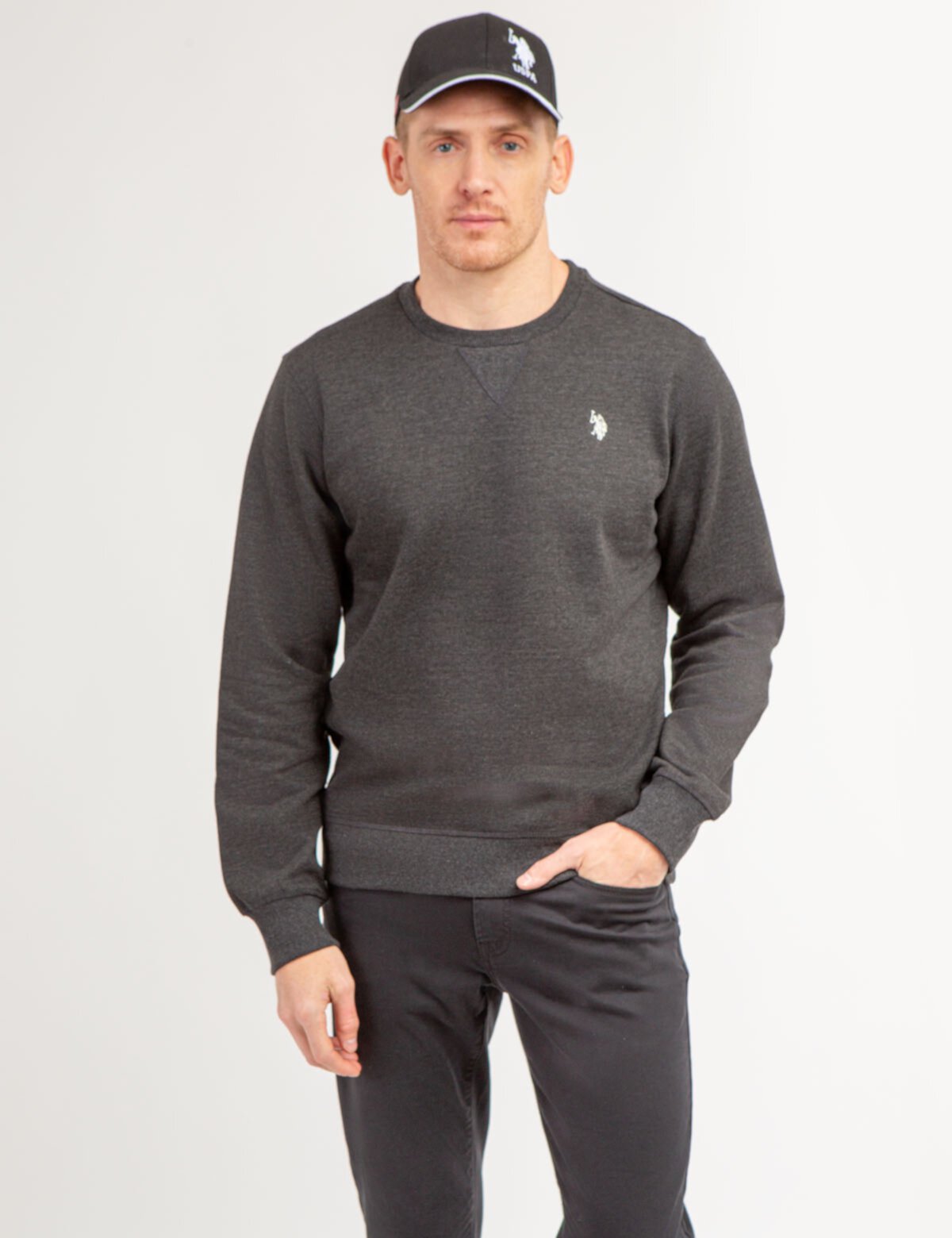 Мужская Толстовка U.S. POLO ASSN. Solid Crew Neck U.S. POLO ASSN.