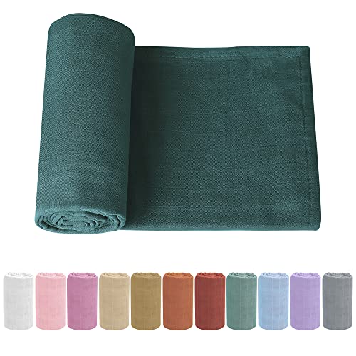 Soft Baby Muslin Swaddle Blanket for Newborns - Gender-Neutral Receiving Wrap for Boys and Girls, 47x47in (120x120cm) Large Knirose