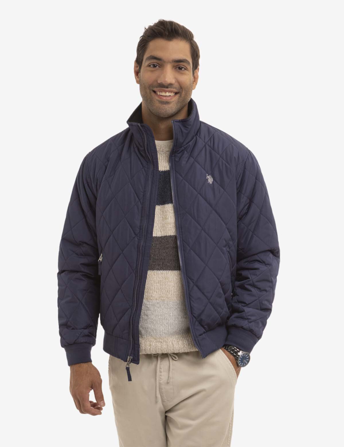 Мужская Повседневная куртка U.S. POLO ASSN. DIAMOND QUILTED FLEECE U.S. POLO ASSN.