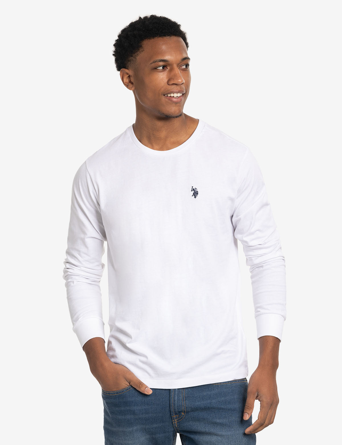 Мужской Лонгслив U.S. POLO ASSN. LONG SLEEVE SOLID T-SHIRT U.S. POLO ASSN.