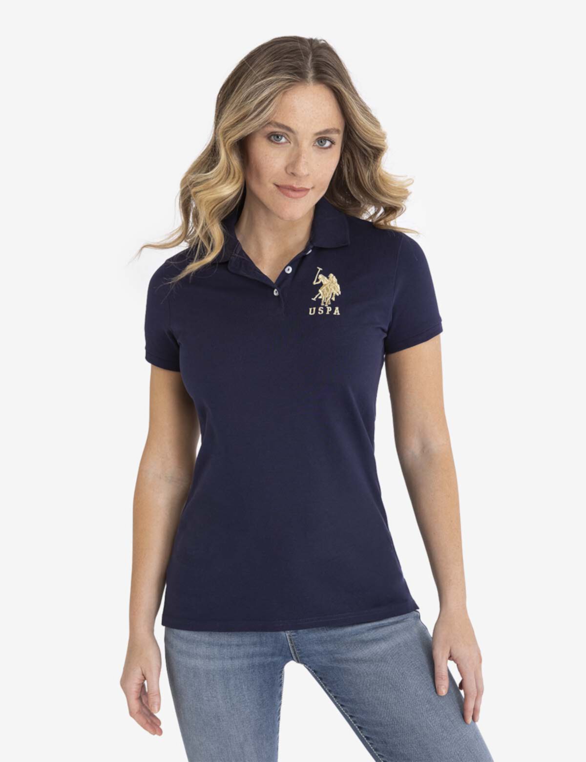 Женская футболка-поло U.S. POLO ASSN. Polo, 95% хлопок, 5% спандекс U.S. POLO ASSN.