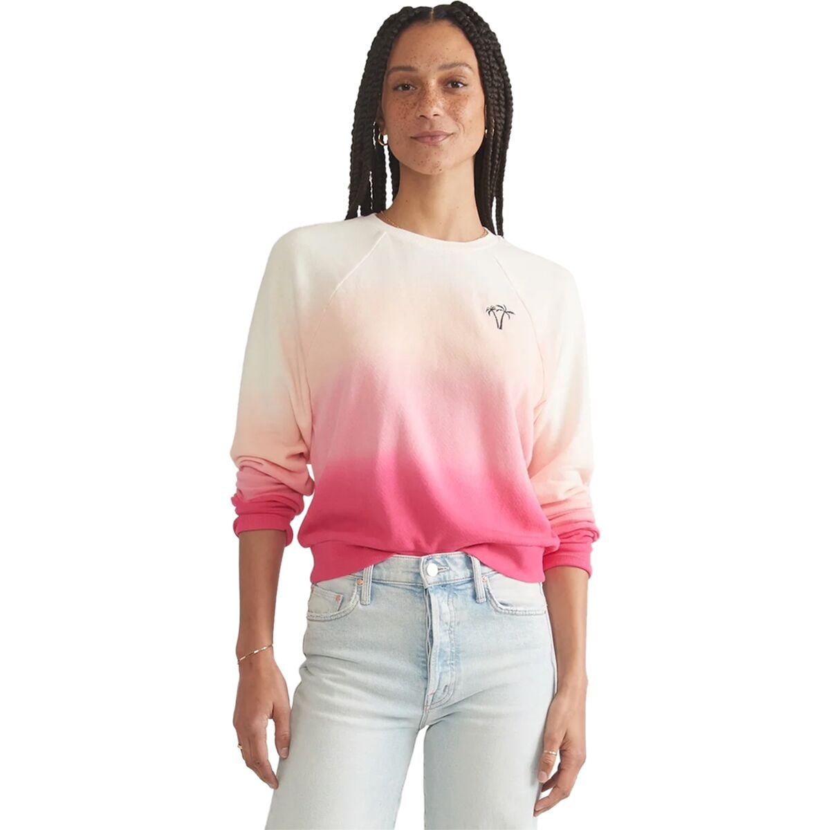 Dip Dye Vintage Terry Crew Sweatshirt Marine Layer