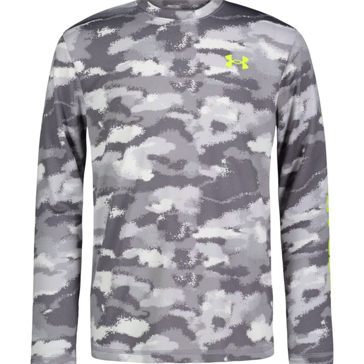 Футболка Under Armour Для мальчиков Dissolve Camo Logo UPF Long-Sleeve Shirt Under Armour