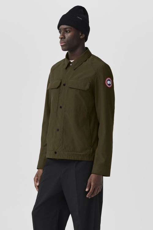 Куртка Burnaby из коллекции Canada Goose со структурированным воротником и кнопками. Canada Goose