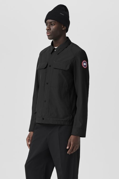 Куртка Burnaby из коллекции Canada Goose со структурированным воротником и кнопками. Canada Goose