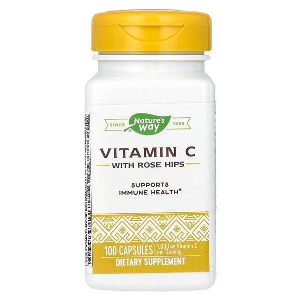 Витамин C с шиповником - 1000 мг - 100 капсул - Nature's Way Nature's Way