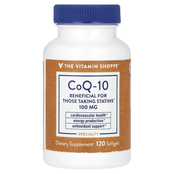 CoQ-10, 100 мг, 120 мягких капсул - The Vitamin Shoppe The Vitamin Shoppe