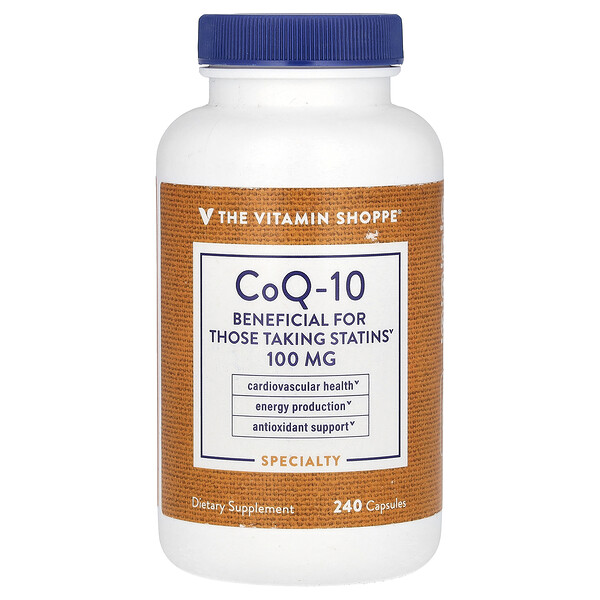 CoQ-10, 100 мг, 240 капсул The Vitamin Shoppe