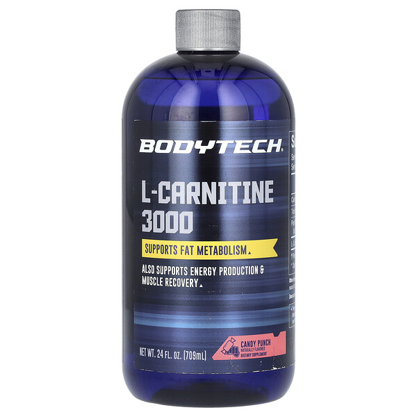 L-Carnitine 3000, конфетный вкус - 709 мл - BodyTech BodyTech