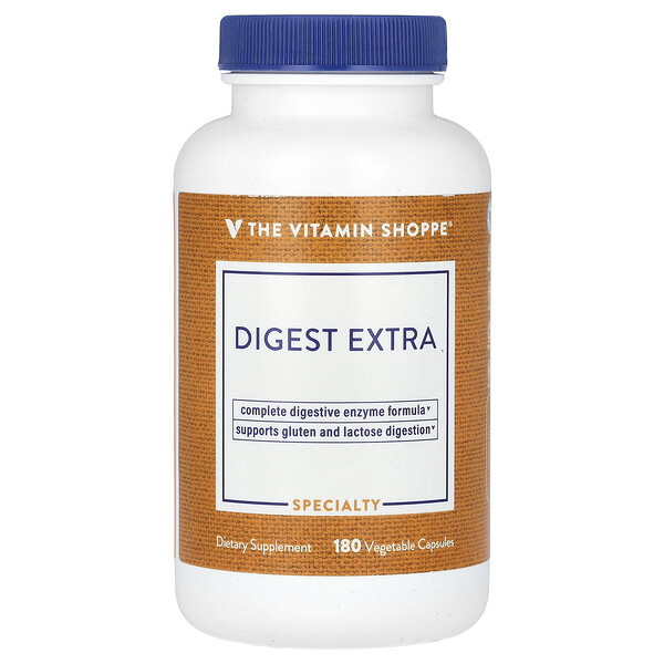 Дайджест Экстра, 180 растительных капсул The Vitamin Shoppe