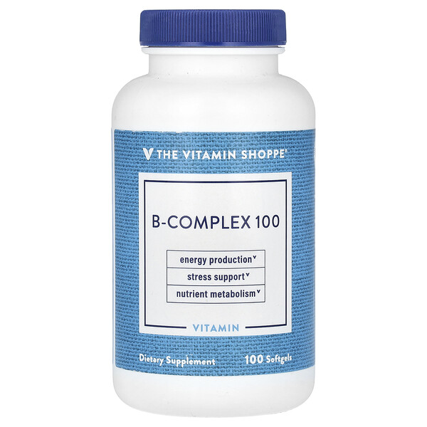 B-Complex 100 - 100 капсул - The Vitamin Shoppe The Vitamin Shoppe