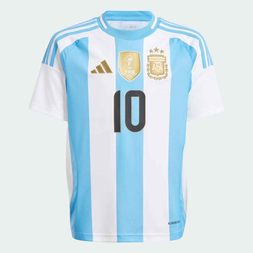 Аргентина 24 Месси, домашняя футболка, детская Adidas performance