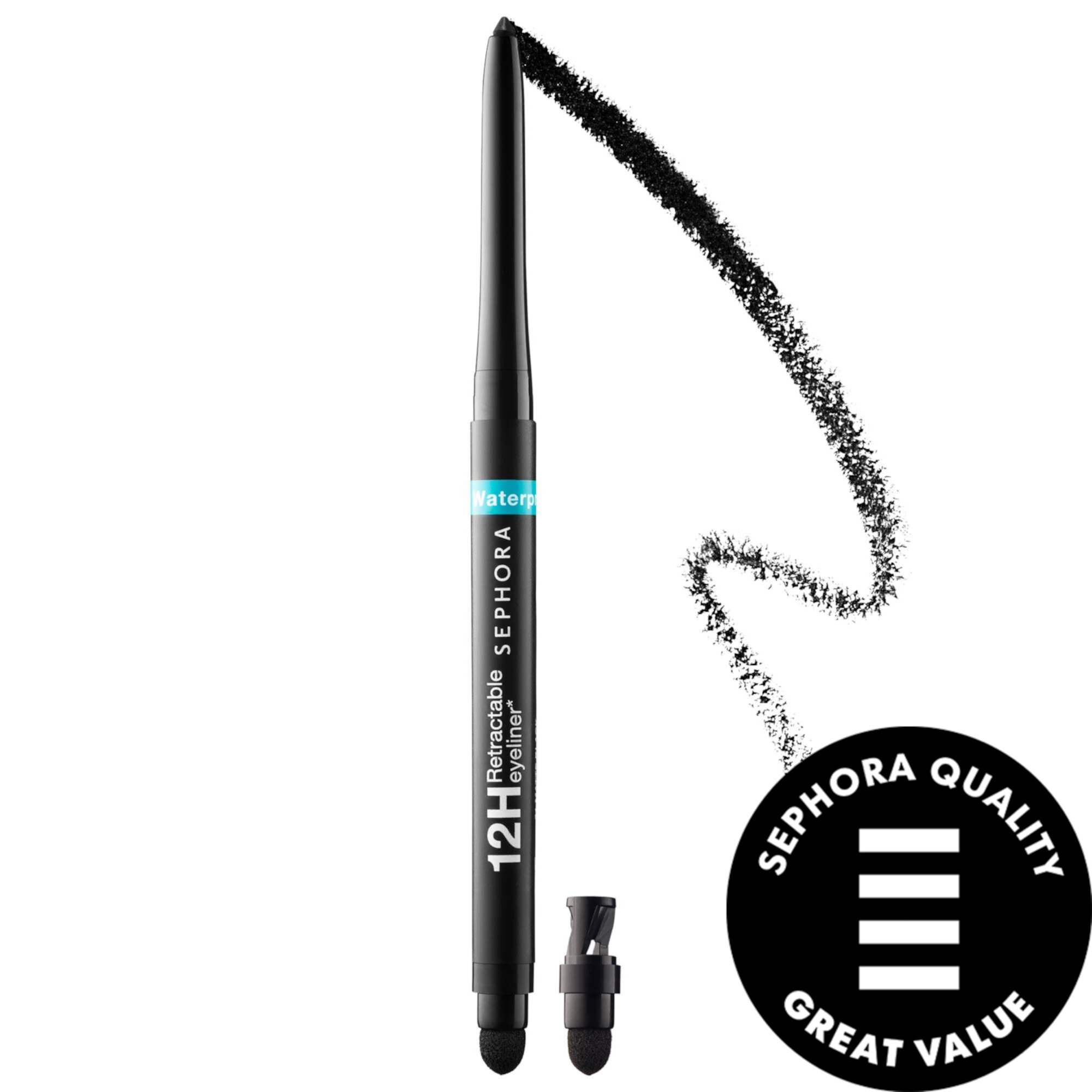 Waterproof 12HR Retractable Eyeliner Pencil Sephora Collection