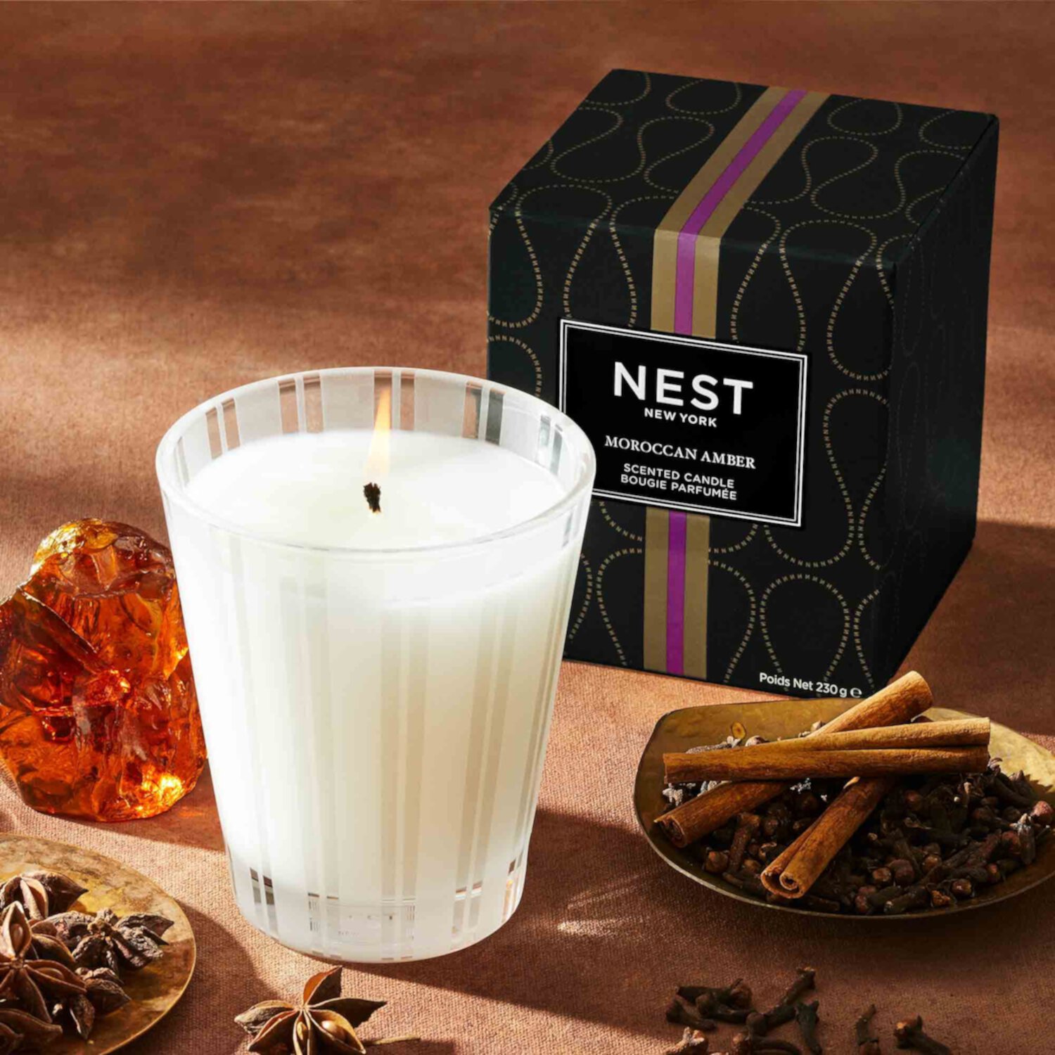 Moroccan Amber Candle Nest New York