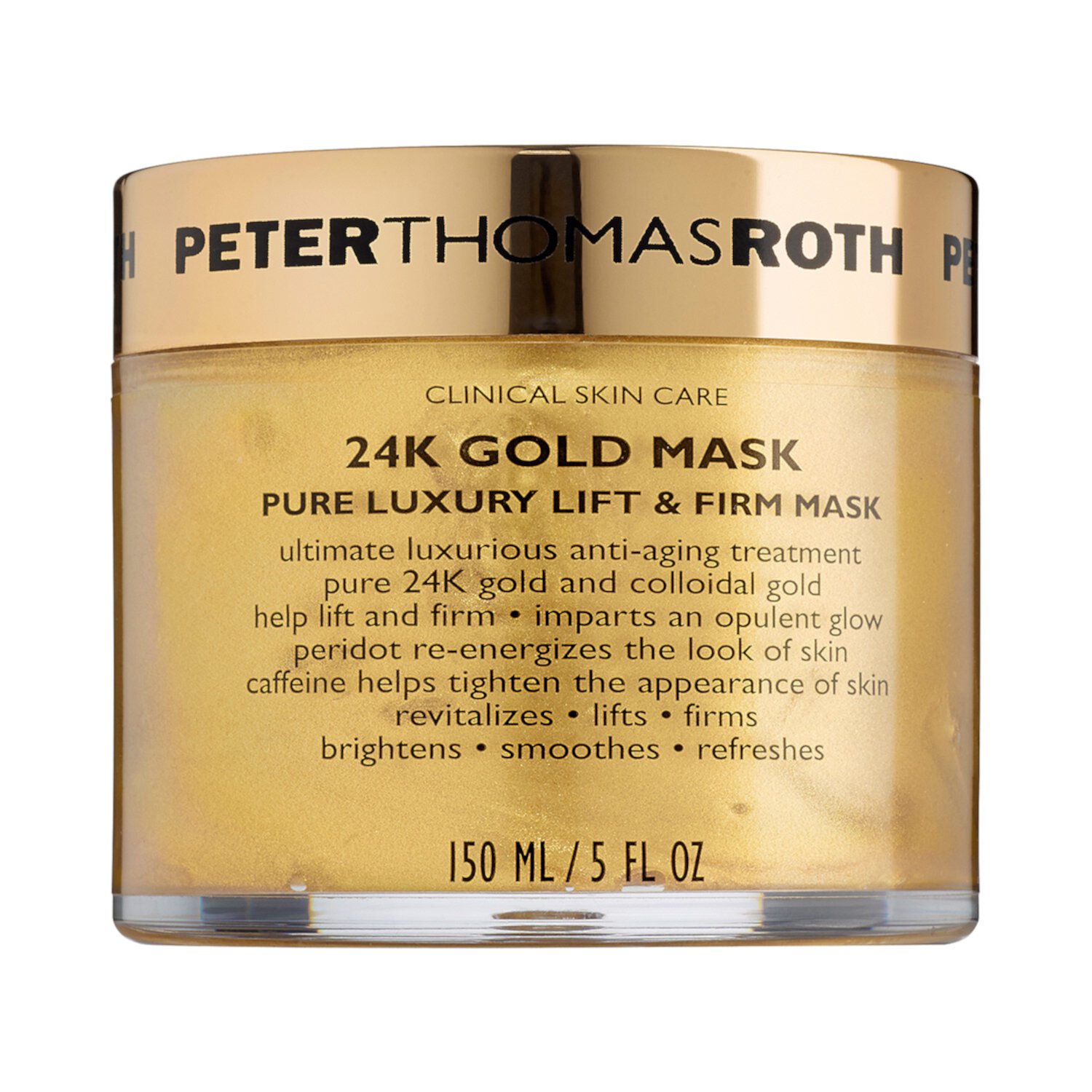 Маска из 24-каратного золота Pure Luxury Lift & Firm Peter Thomas Roth