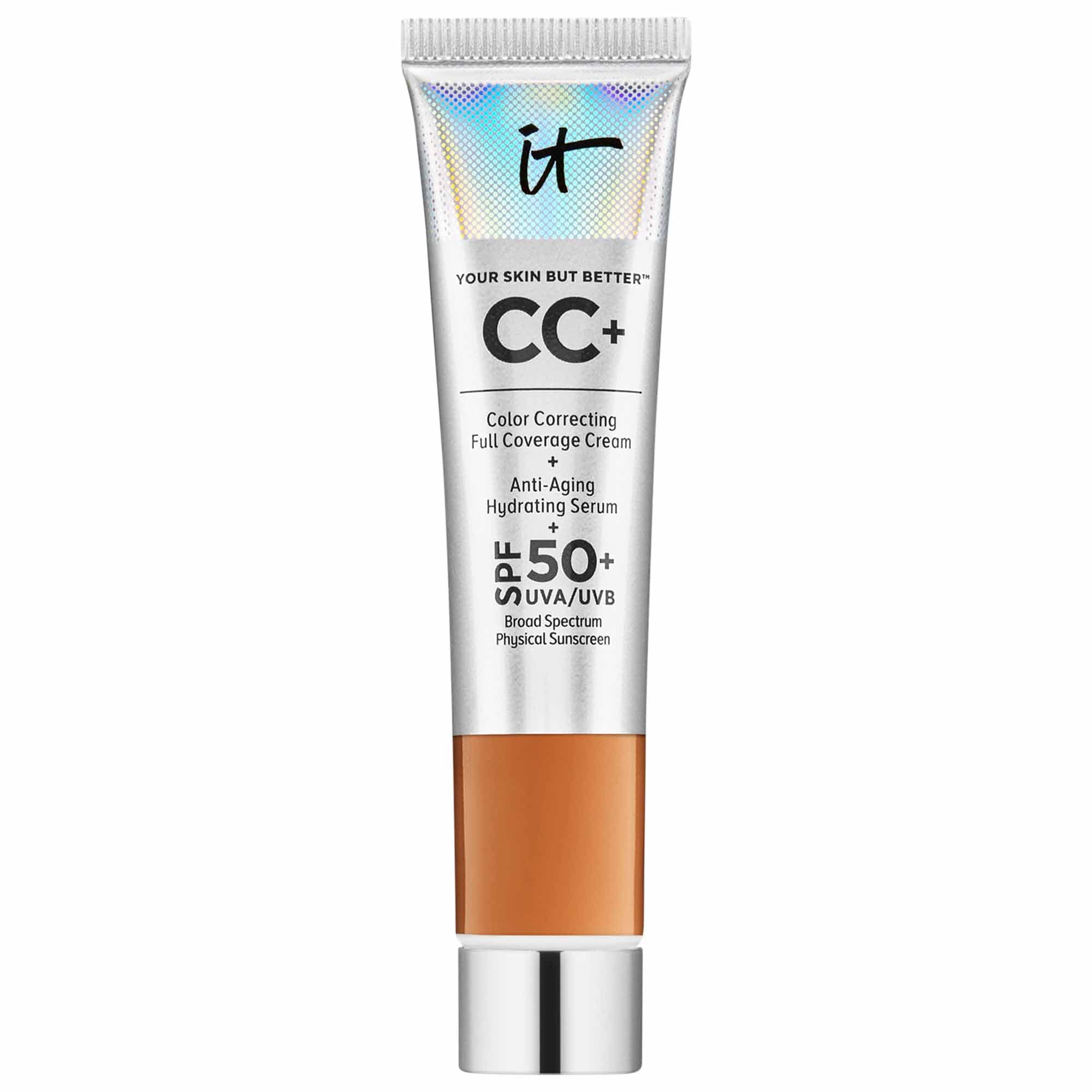 Крем-корректирующая тональная основа Mini CC+ с полным покрытием и SPF 50+ IT Cosmetics