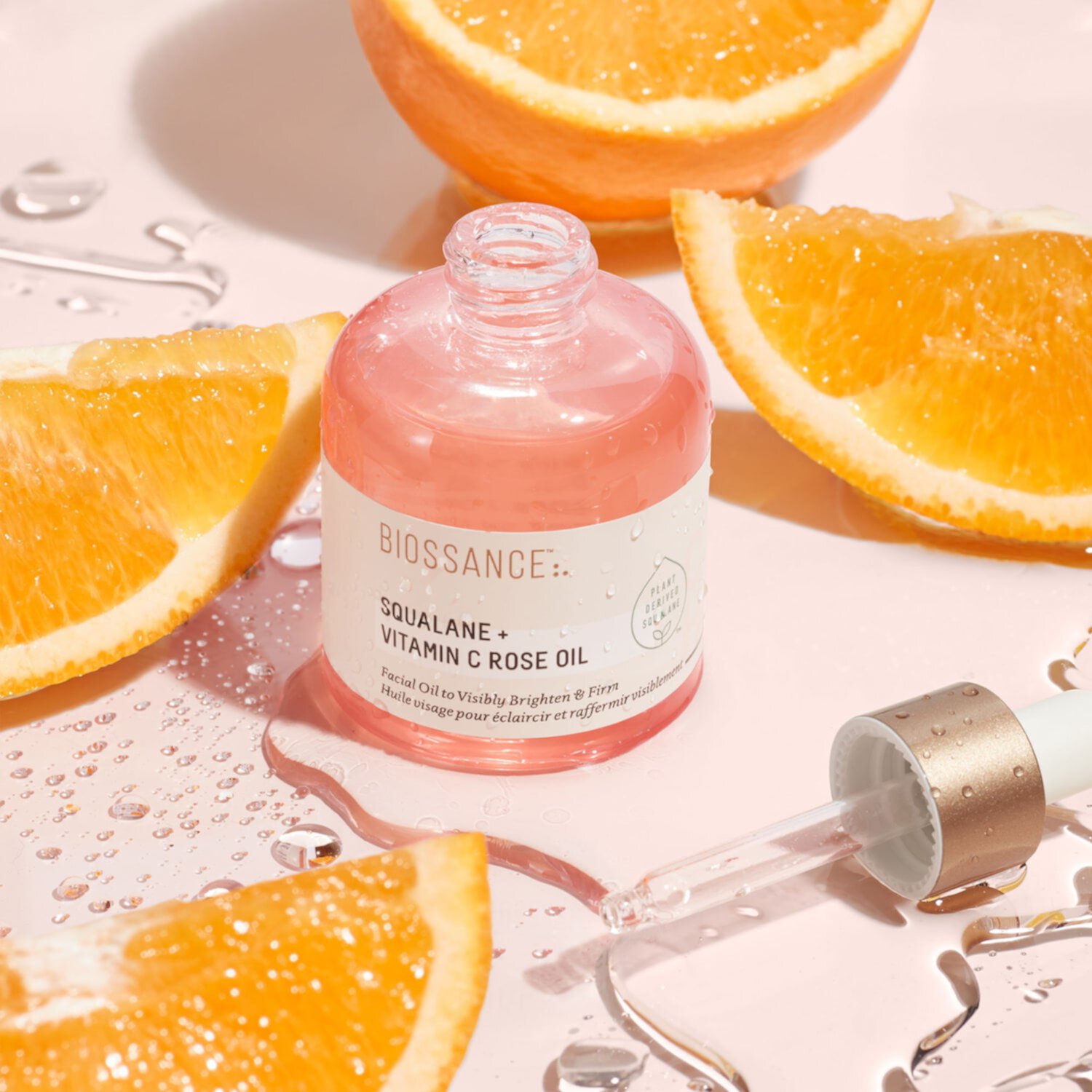 Mini Squalane + Vitamin C Rose Firming Oil Biossance