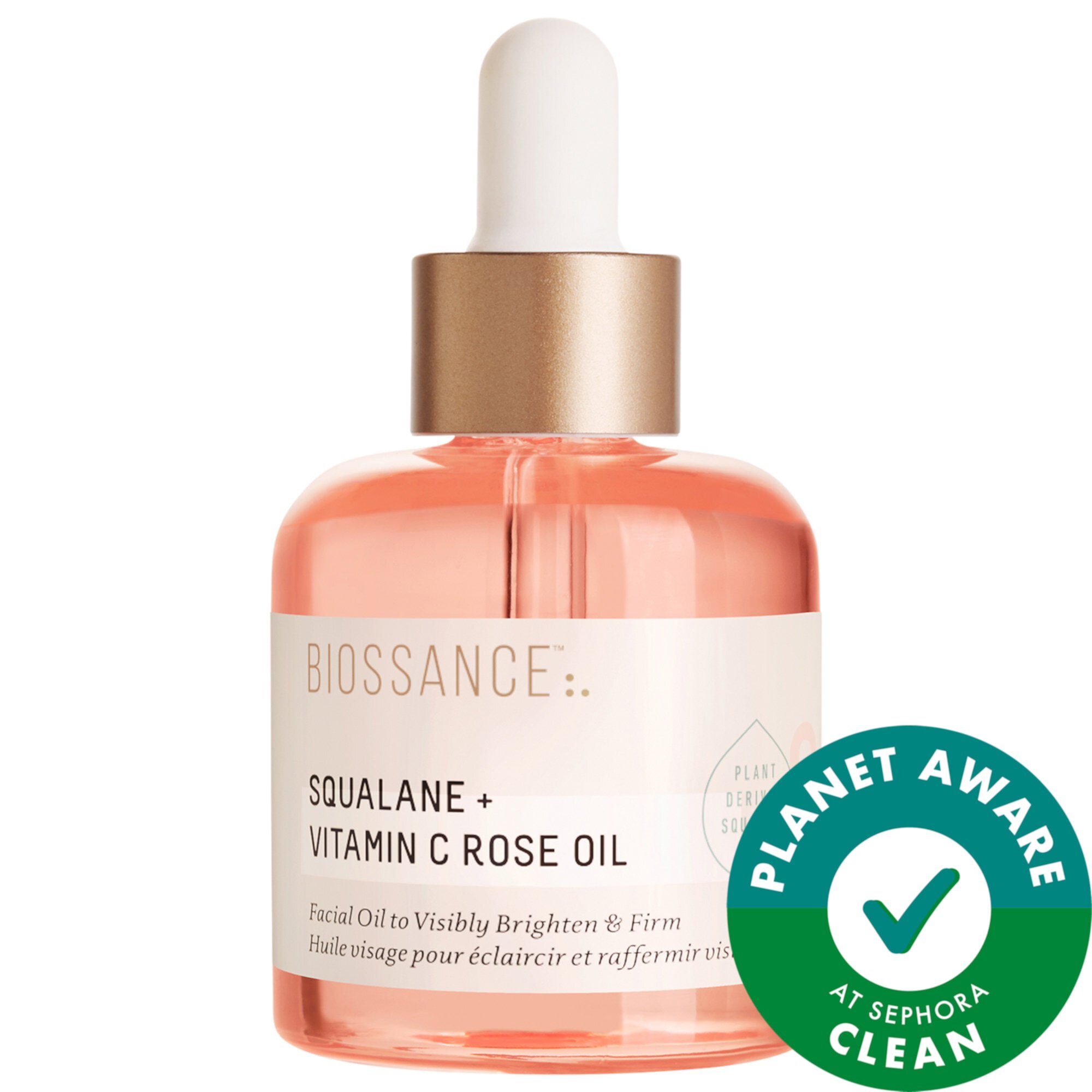 Squalane + Vitamin C Rose Firming Oil Biossance