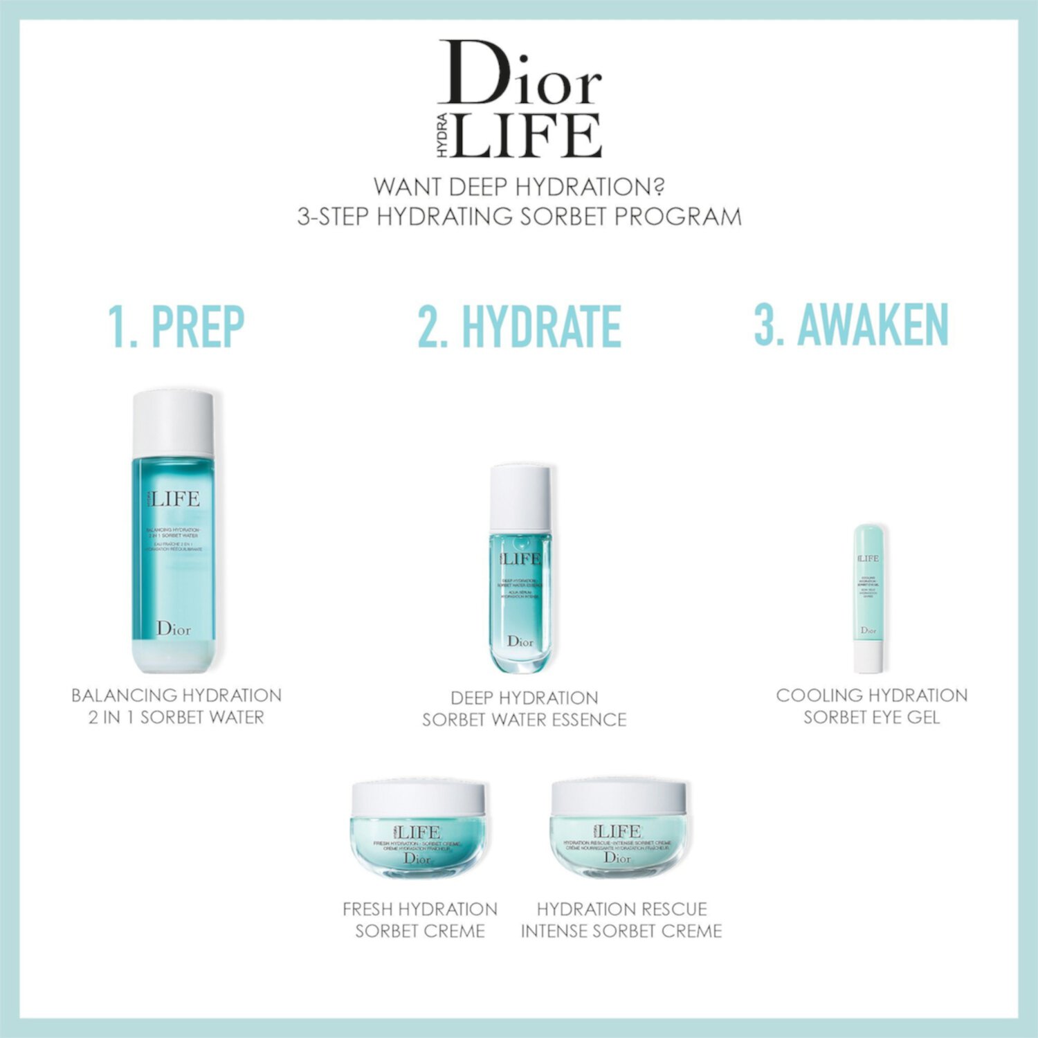 Hydra Life Deep Hydration Водная эссенция-сорбет Dior