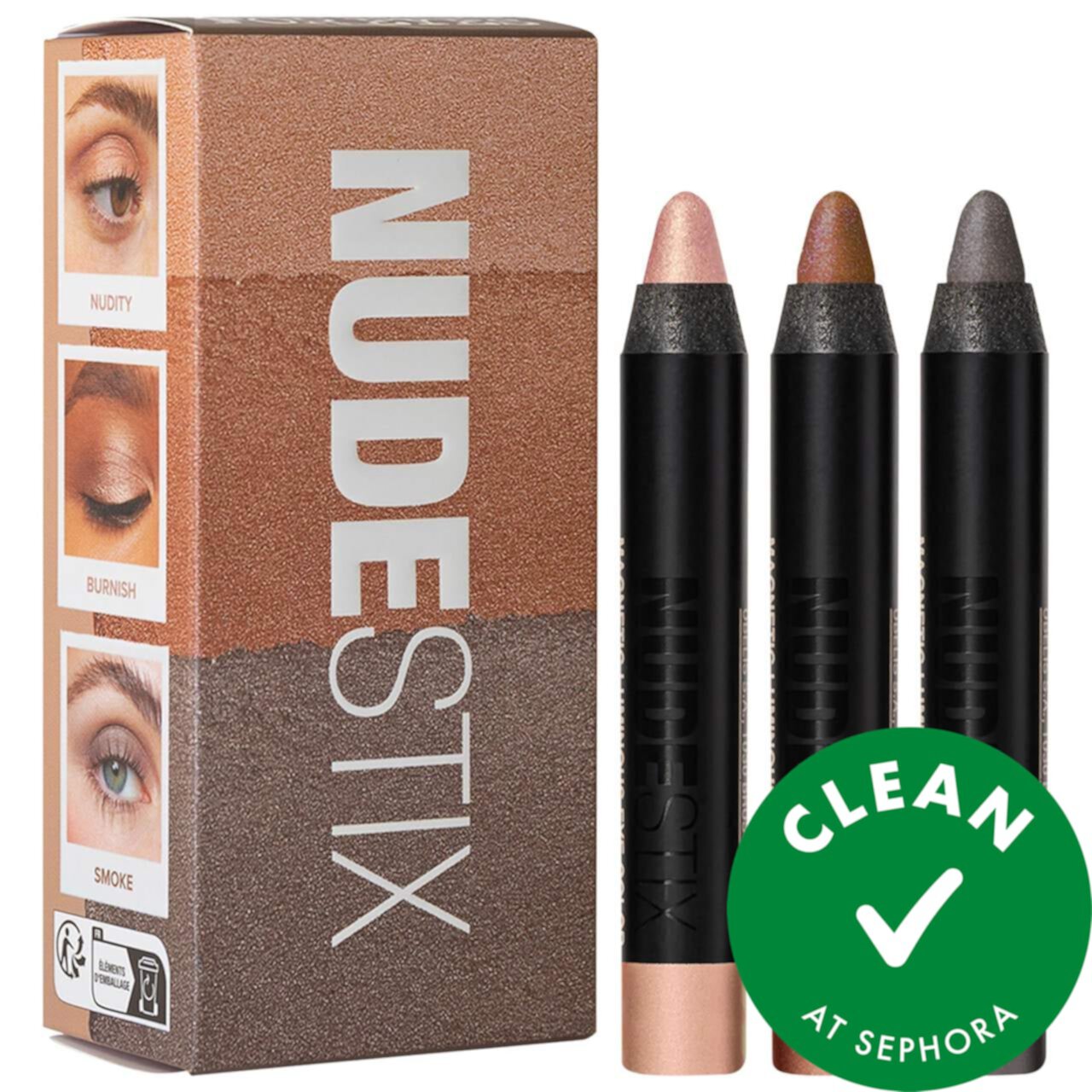 Нюдовый металлик для глаз NUDESTIX