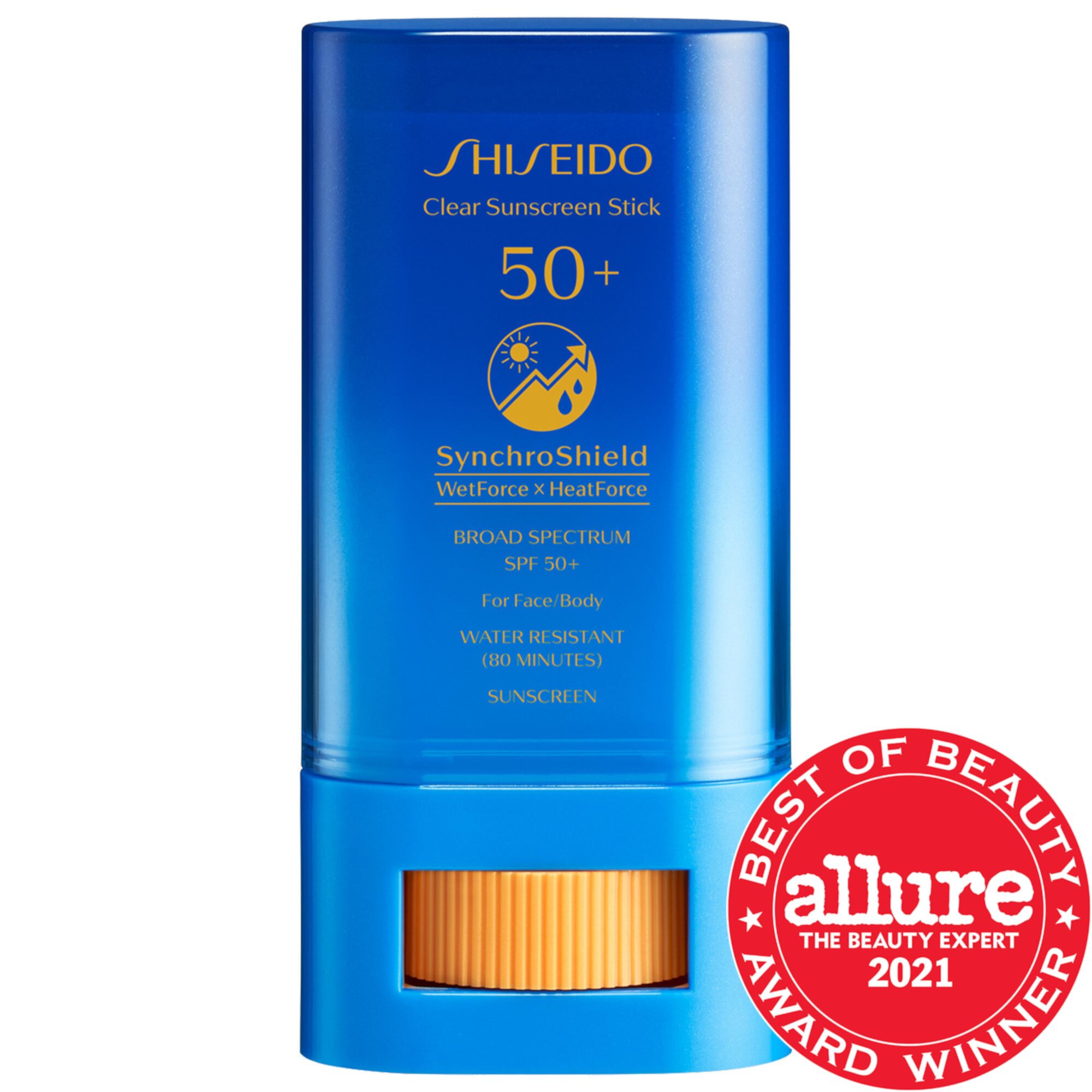 Прозрачный солнцезащитный стик SPF 50 Shiseido