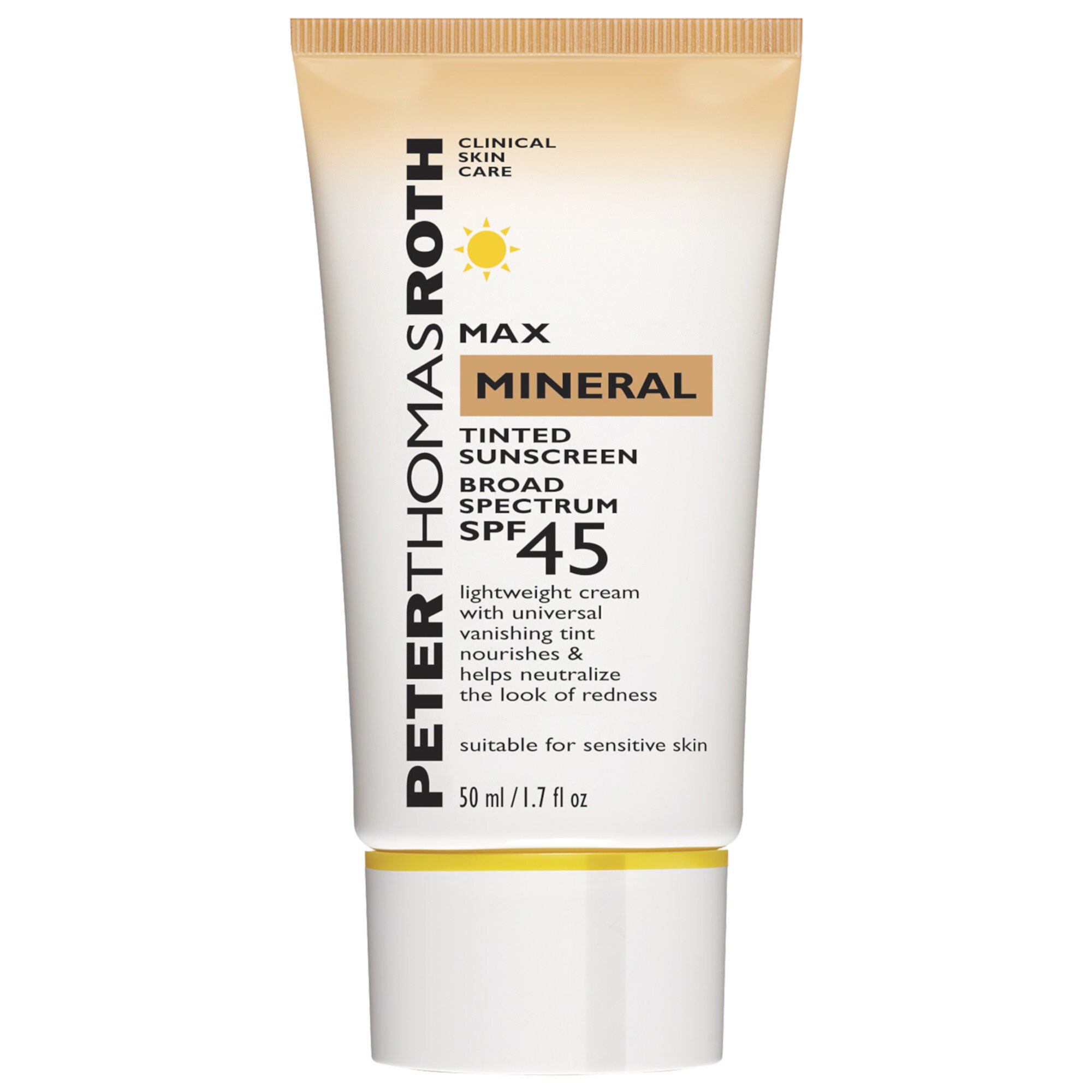 Max Mineral Тонированное солнцезащитное средство широкого спектра действия SPF 45 Peter Thomas Roth