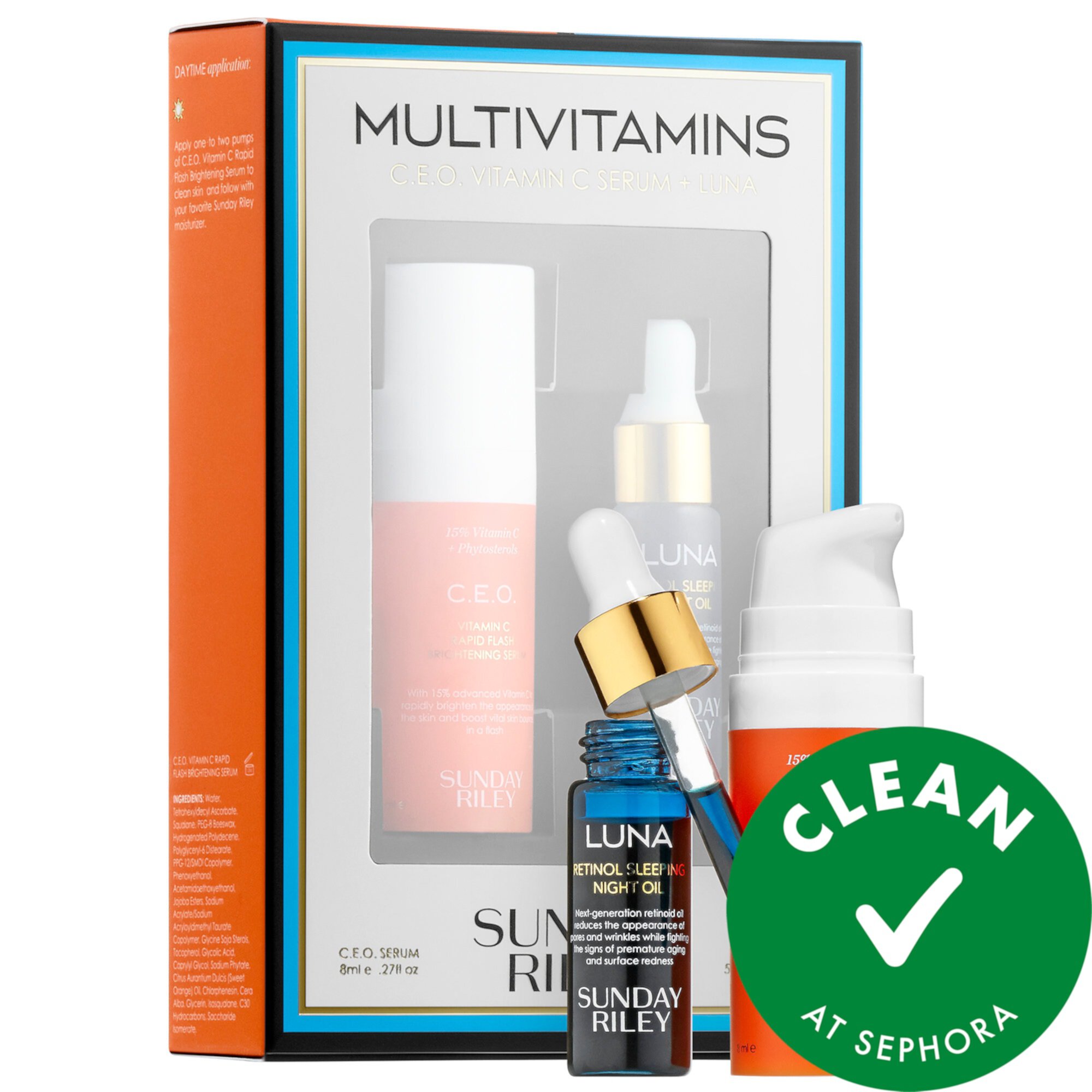 Multivitamins 15% Vitamin C + Retinol Mini Set Sunday Riley