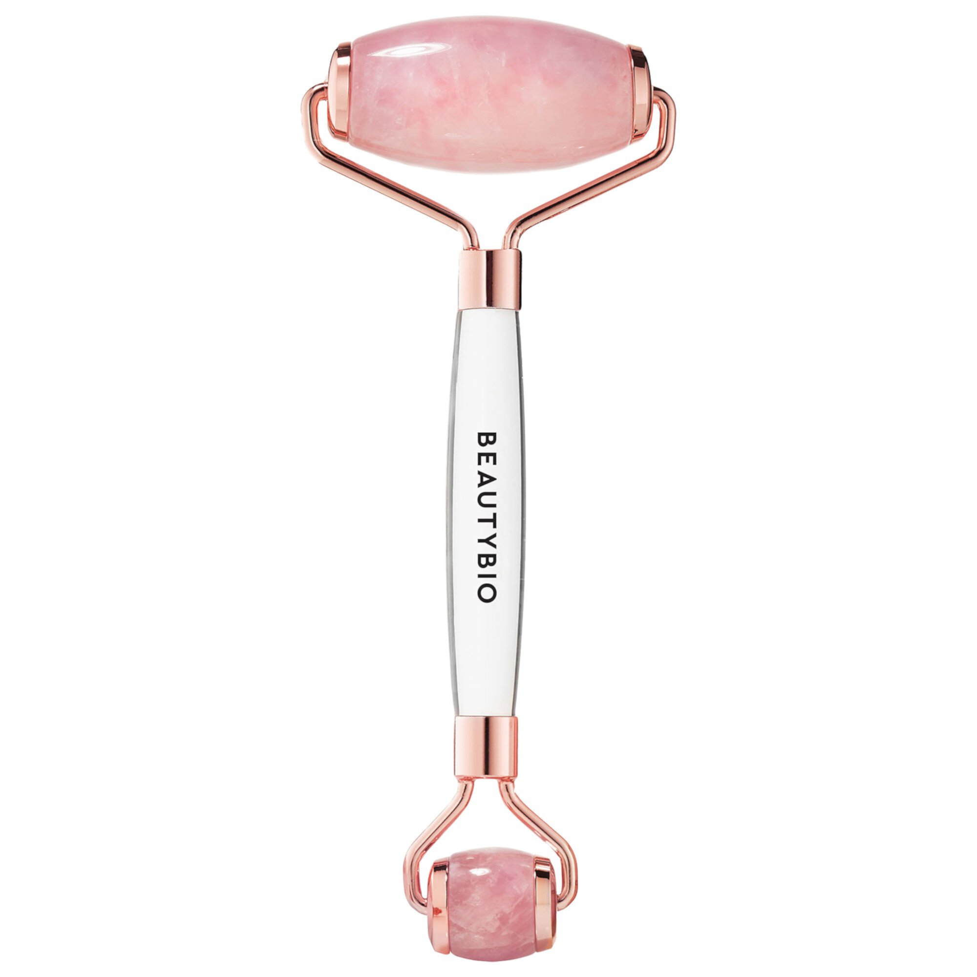 Contouring + De-Puffing Rose Quartz Roller BeautyBio