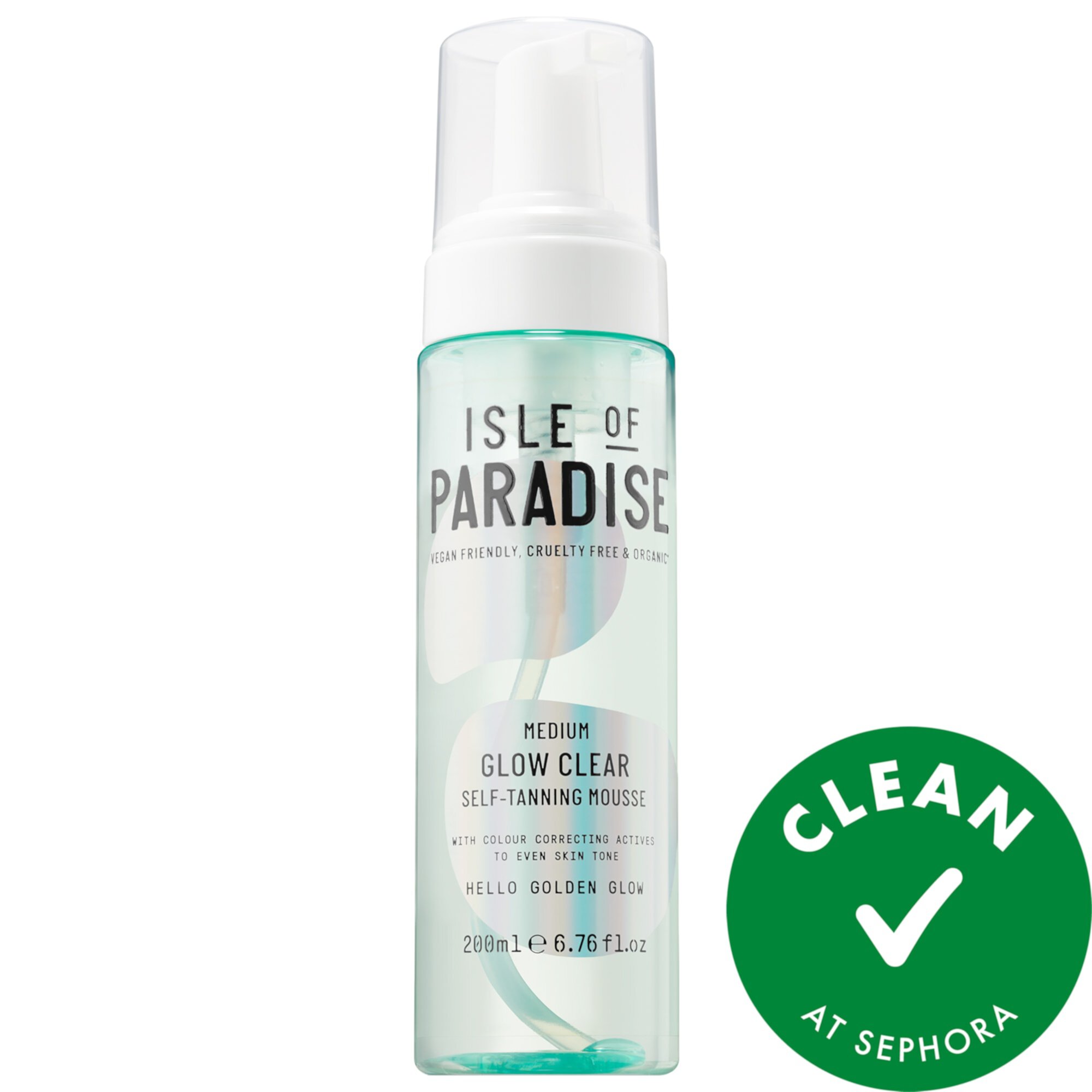 Glow Clear, Color Correcting Self-Tanning Mousse Isle of Paradise