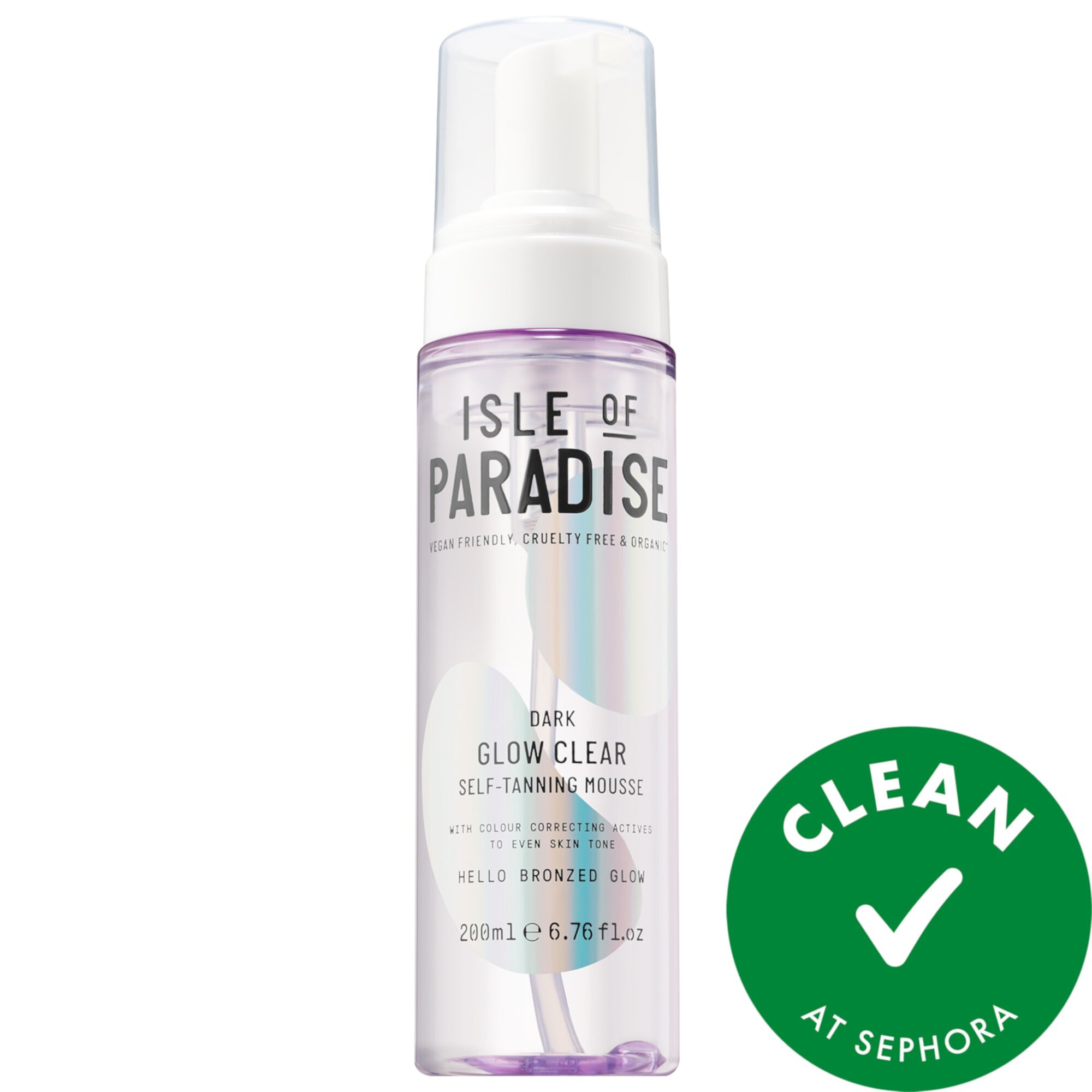 Glow Clear, Color Correcting Self-Tanning Mousse Isle of Paradise