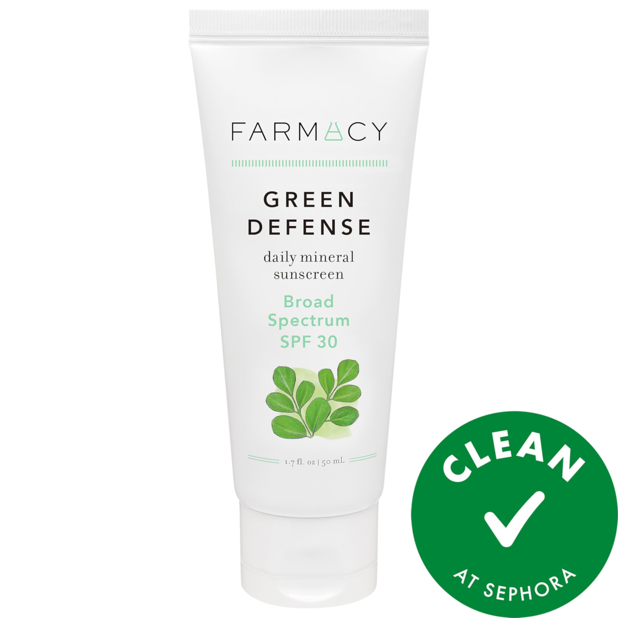 Ежедневное минеральное солнцезащитное средство Green Defense SPF 30 Farmacy