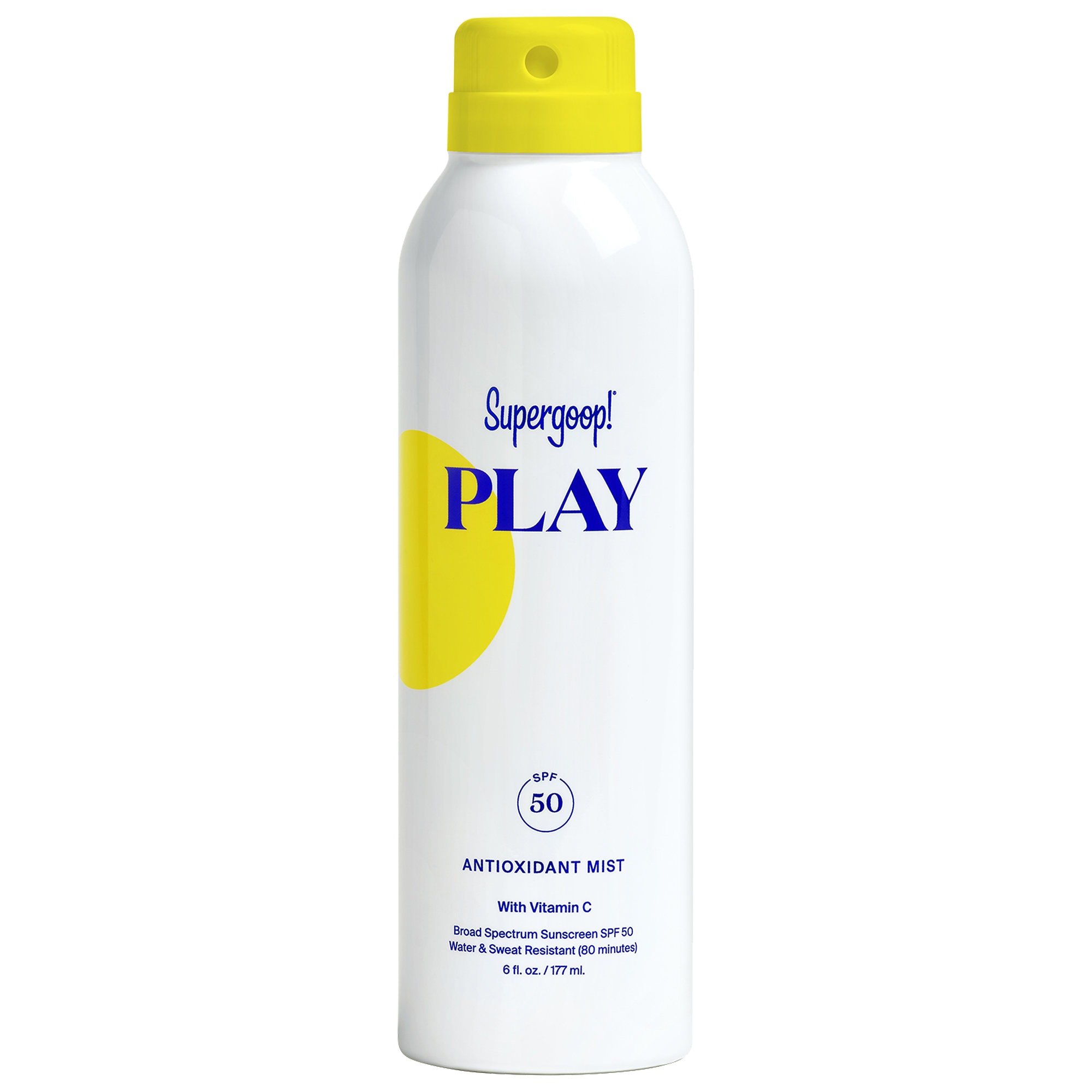 PLAY Антиоксидантный солнцезащитный спрей для тела SPF 50 Supergoop!