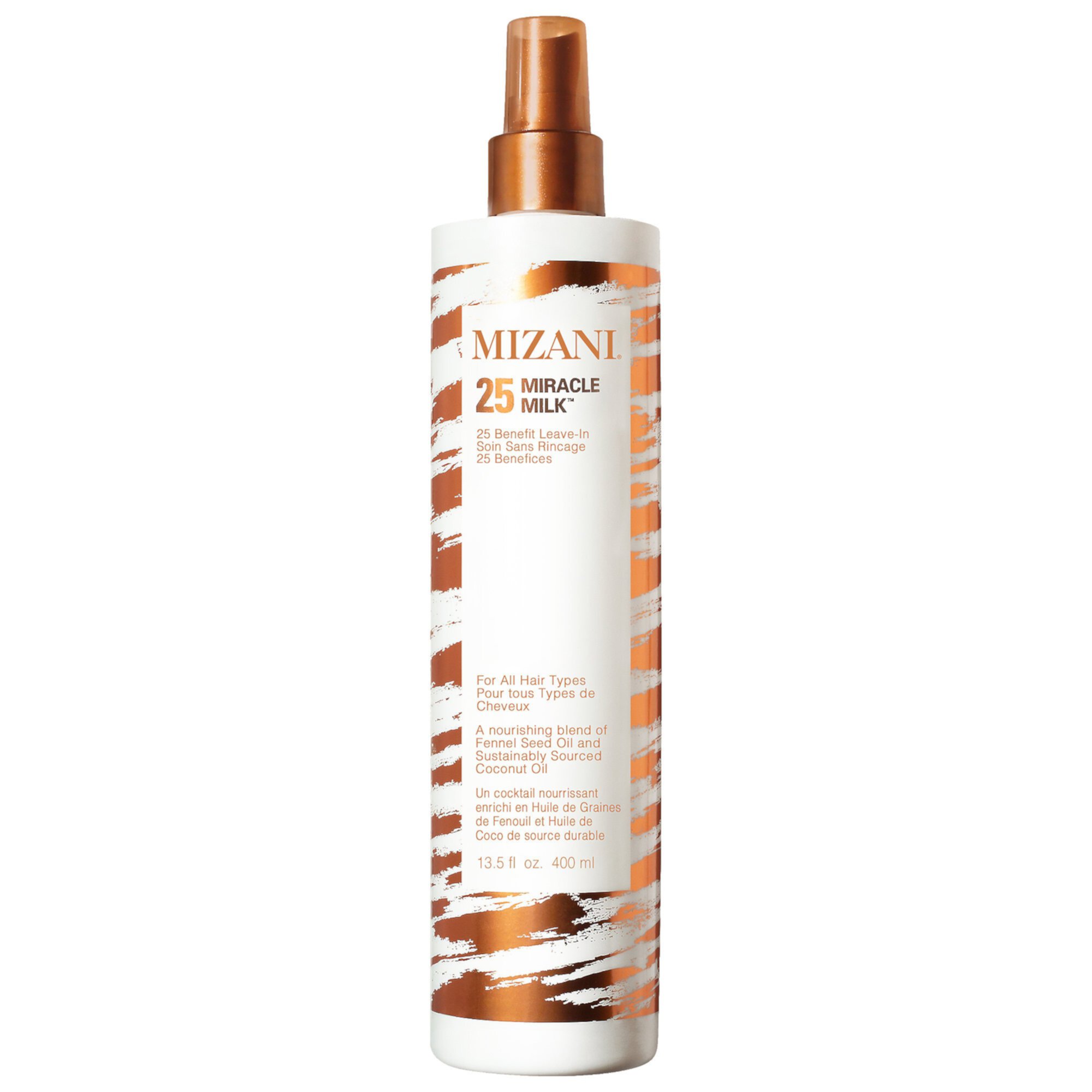 Кондиционер-спрей 25 Miracle Milk, защита от тепла, увлажнение и антифриз, 236 мл Mizani